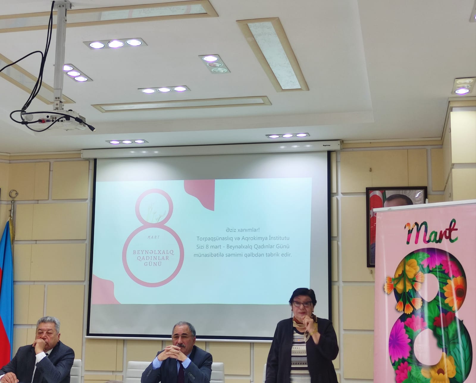 В Институте почвоведения и агрохимии Министерство   науки и образования Азербайджанской Республики состоялось мероприятие посвященное 8 марта - Международного женского дня 