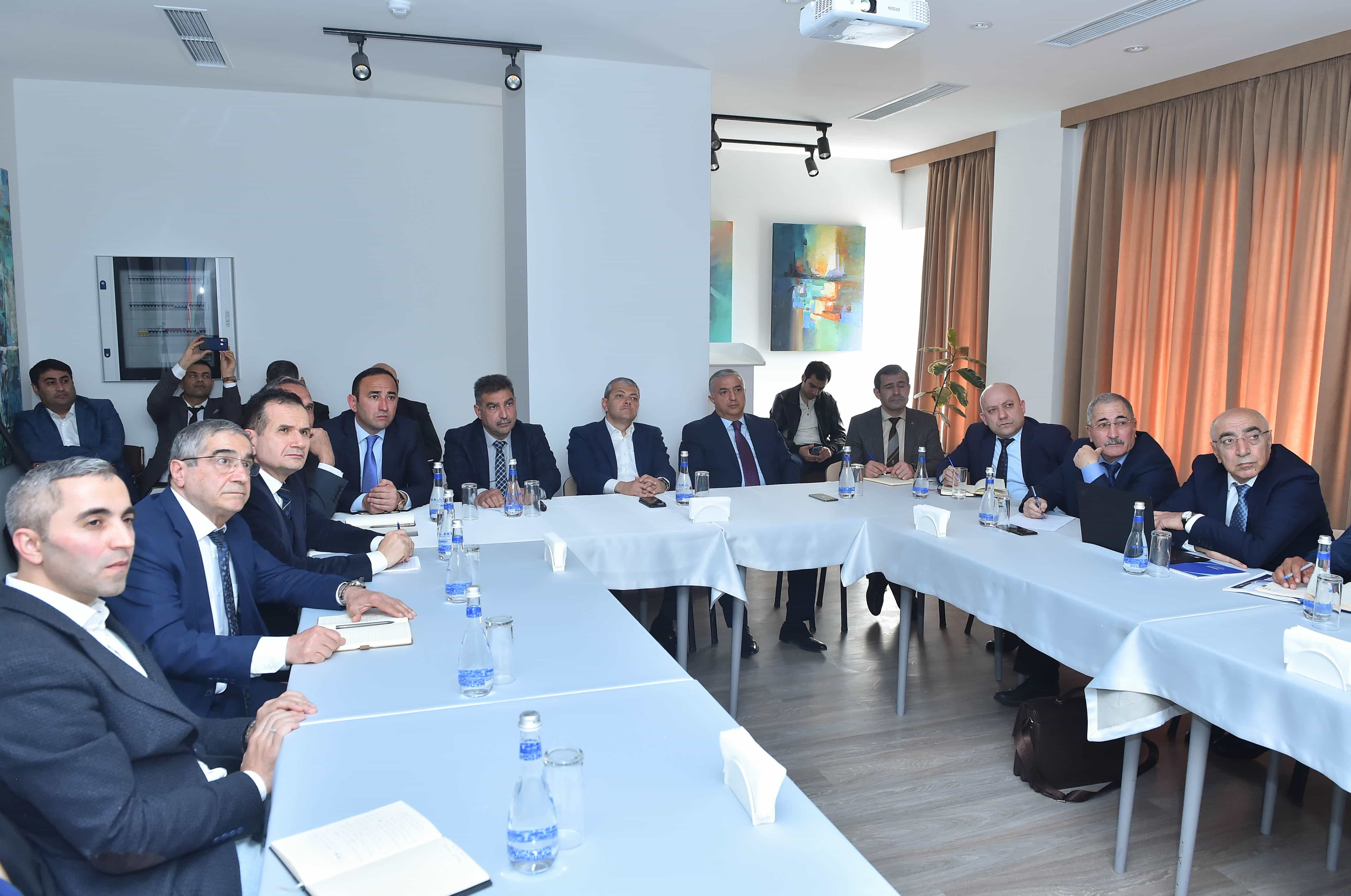 Член-корреспондент НАНА, профессор Аловсат Гулиев участвует в заседании рабочей группы  в связи с созданием системы питьевого водоснабжения города Шуша и села Дашалты