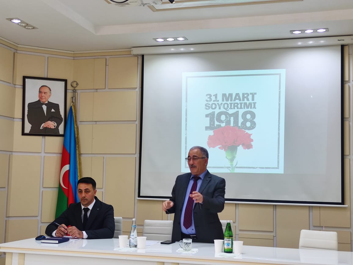 В  Институте почвоведения и агрохимии состоялось памятное мероприятие посвященное 31 марта-Дня геноцида азербайджанцев  город Баку. 31 марта 2023 г.