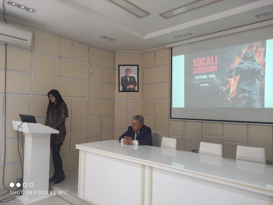 25 февраля В Институте почвоведения и агрохимии НАНА состоялось памятное мероприятие, посвященное 30-летию Ходжалинского геноцида.