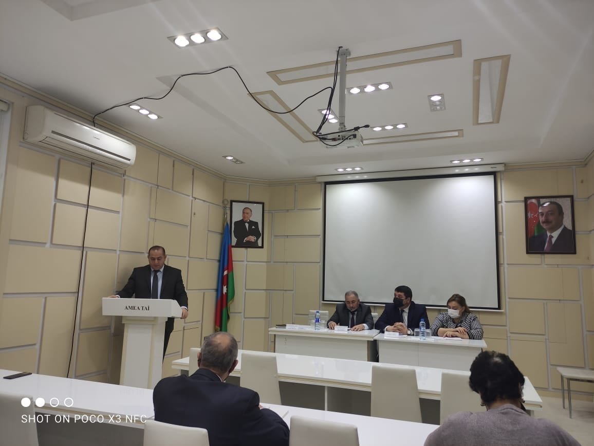 В Институте почвоведения и агрохимии НАНА состоялось отчетно-выборное собрание первой территориальной партийной организации ПНА.