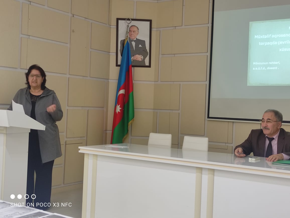 Torpaqların genezisi, coğrafiyası və kartoqrafiyası, Torpaq fizikası və Üzvi gübrələr  laboratoriyaları 2022-ci il üzrə yekun hesabatlarını təqdim ediblər